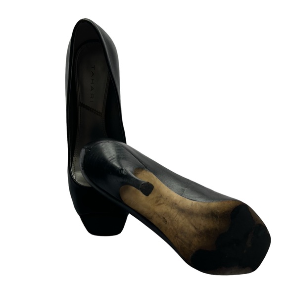 Black Open-Toe High Heel Shoes - Picture 5 of 7